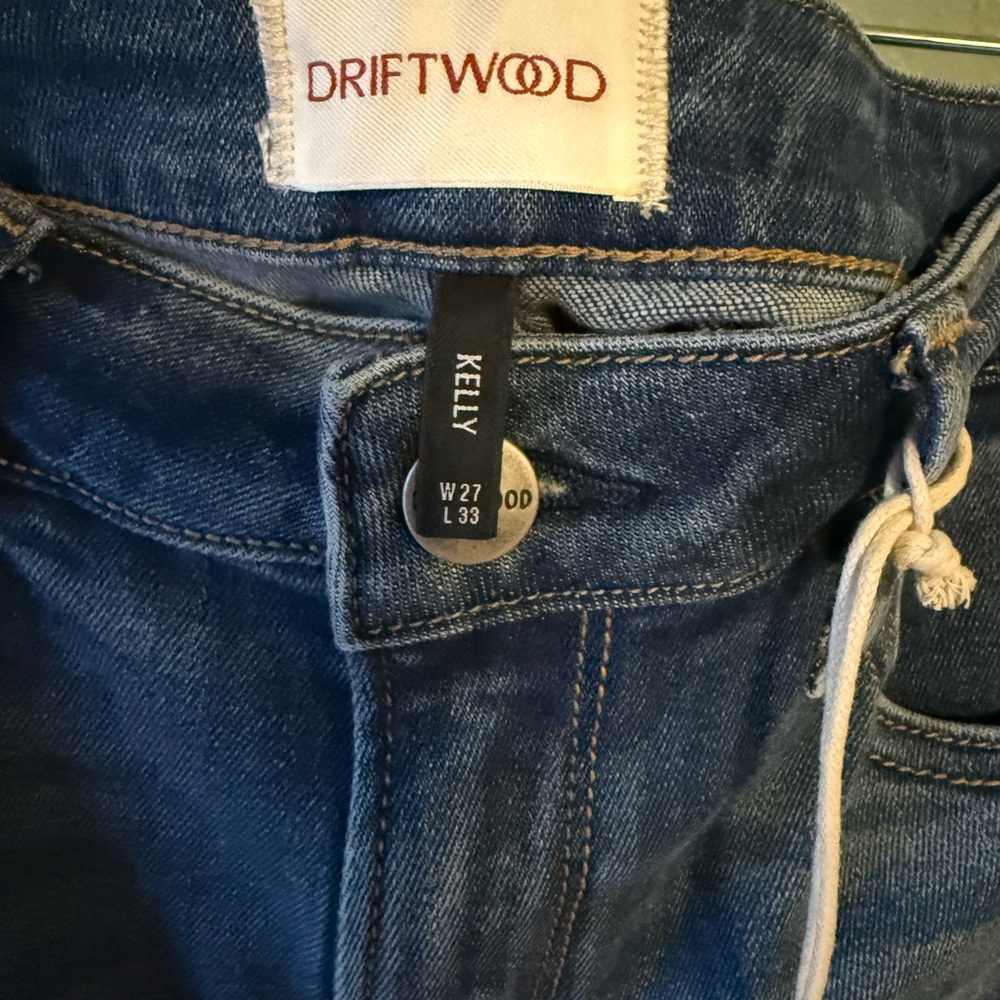 DRIFTWOOD Blue Floral Embroidered Jeans - Picture 7 of 8
